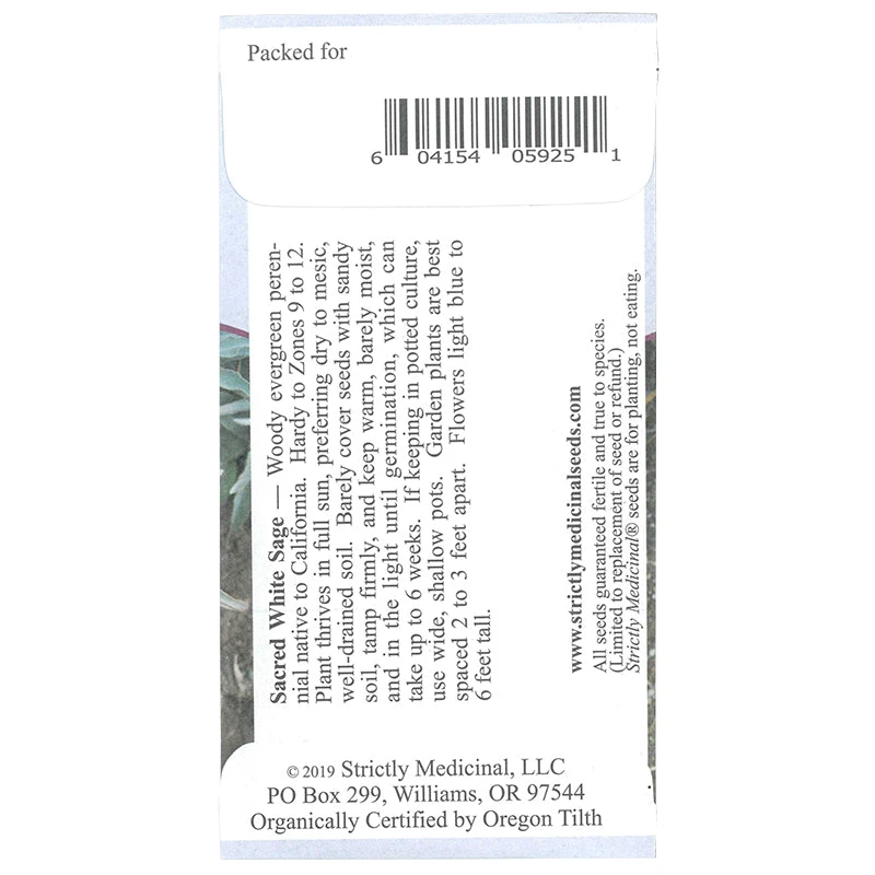 Strictly Medicinal Organic White Sage 2 Strictly Medicinal Organic White Sage - Image 2