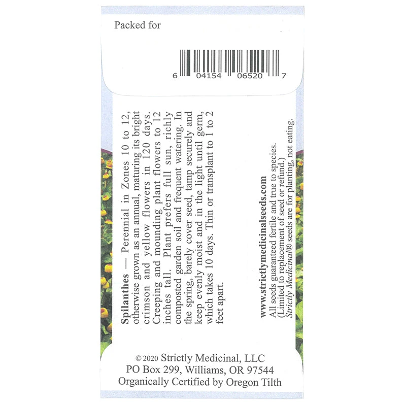 Strictly Medicinal Organic Spilanthes 2 Strictly Medicinal Organic Spilanthes - Image 2