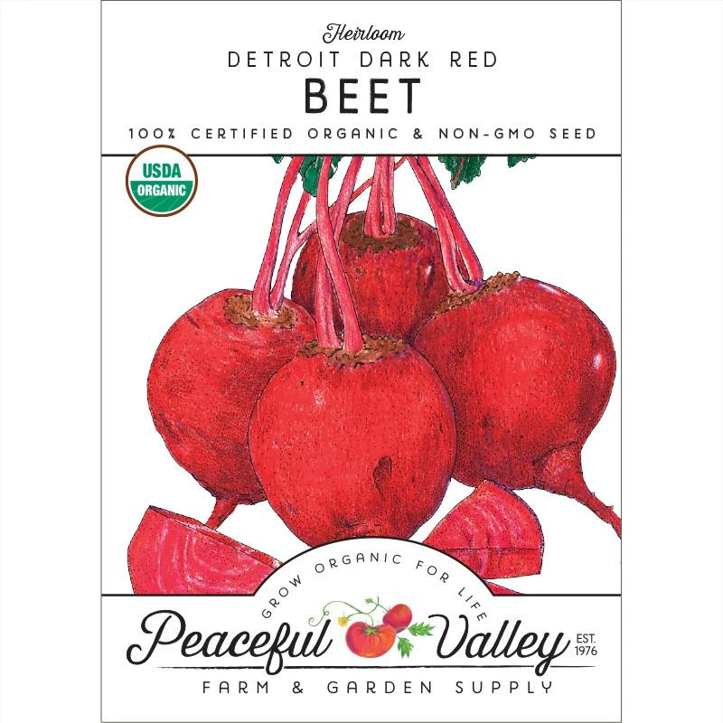 Detroit Dark Red Beet Seeds (Organic) 1 Detroit Dark Red Beet Seeds (Organic)