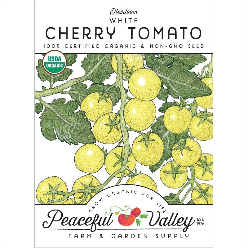 White Cherry Tomato Seeds (Organic) 1 White Cherry Tomato Seeds (Organic)