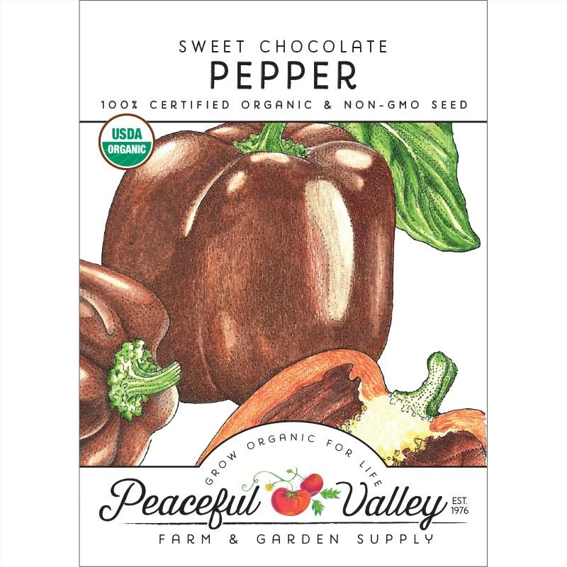 Chocolate Sweet Pepper Seeds (Organic) 1 Chocolate Sweet Pepper Seeds (Organic)