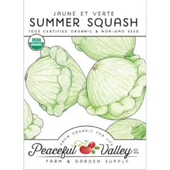 Jaune Et Verte Summer Squash Seeds (Organic)