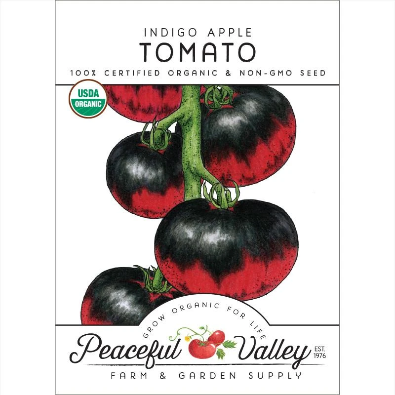 Indigo Apple Tomato Seeds (Organic) 1 Indigo Apple Tomato Seeds (Organic)
