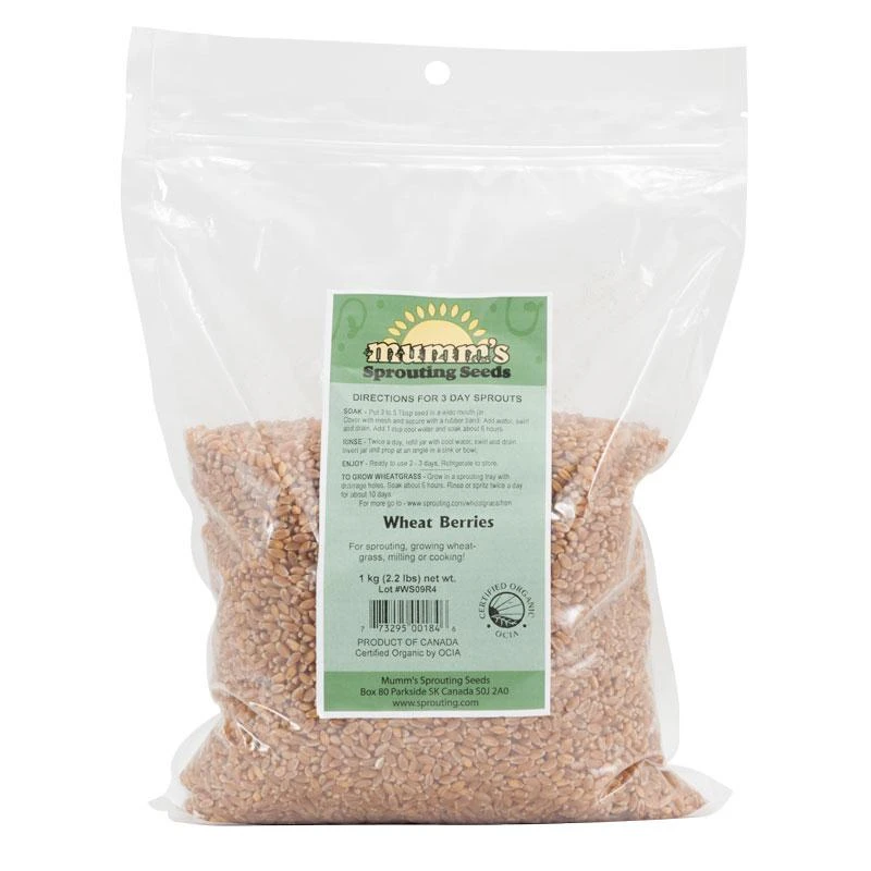 Organic Wheat Red Sprouting 2.2 Lb 1 Organic Wheat Red Sprouting 2.2 Lb