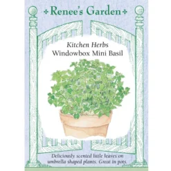 Renee's Garden Basil Mini Windowbox